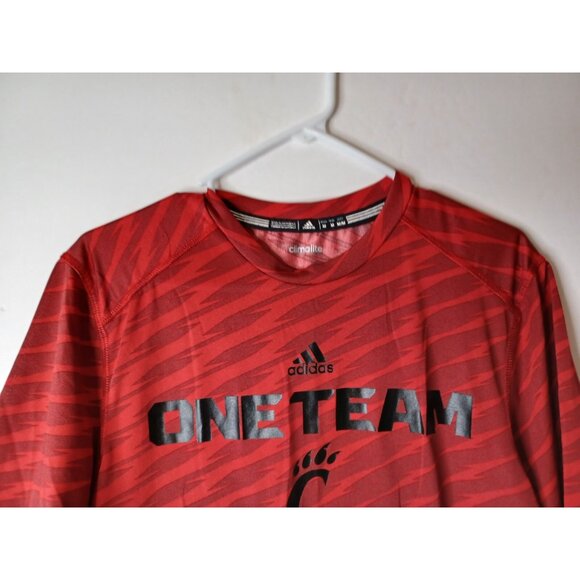 Cincinnati Bearcats Adidas Climalite Training Crew Size Medium T-Shirt - Picture 3 of 5